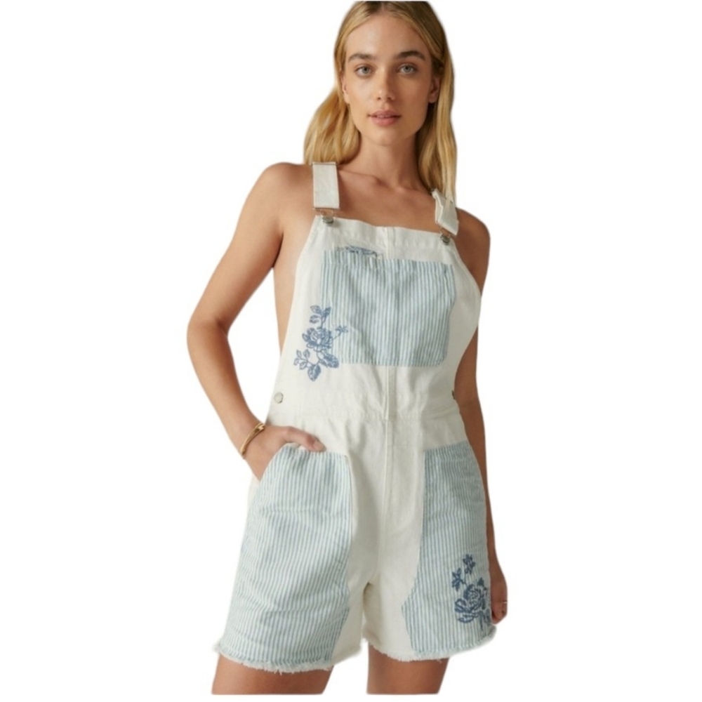 Laura Ashley x Lucky Brand Overalls Ivory Medium
